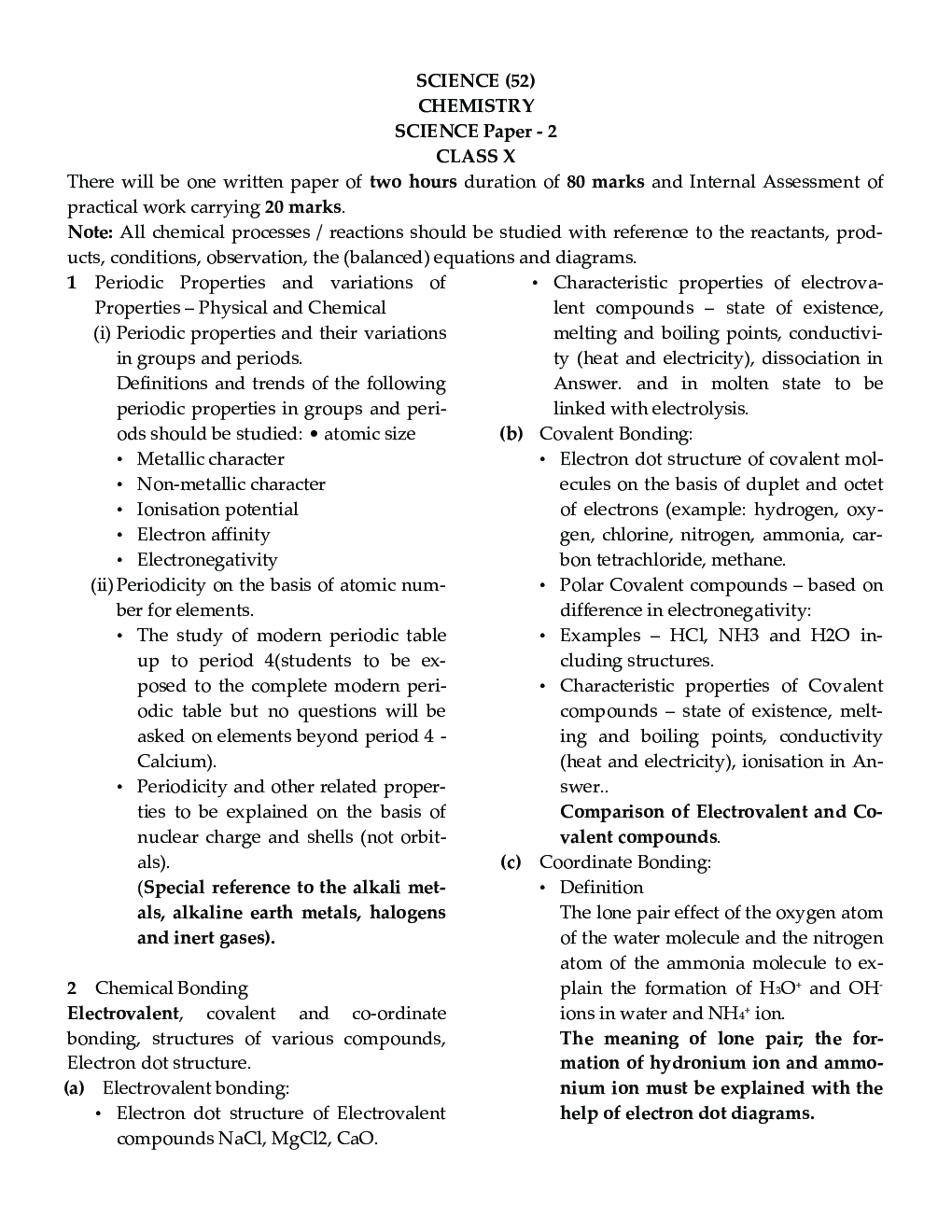 ICSE Class X - Chemistry Sample Paper Book | 12 +1 Sample Paper | According to the latest syllabus prescribed by CISCE - Page 5