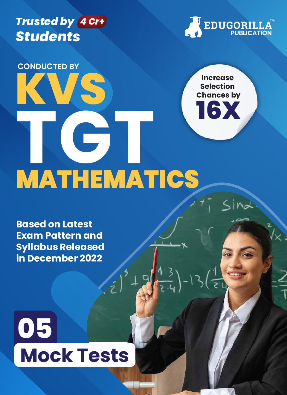 KVS TGT Mathematics Exam Prep Book 2023 (Subject Specific) : Trained Graduate Teacher (English Edition) - 5 Mock Tests (Solved) with Free Access to Online Tests - Page 1