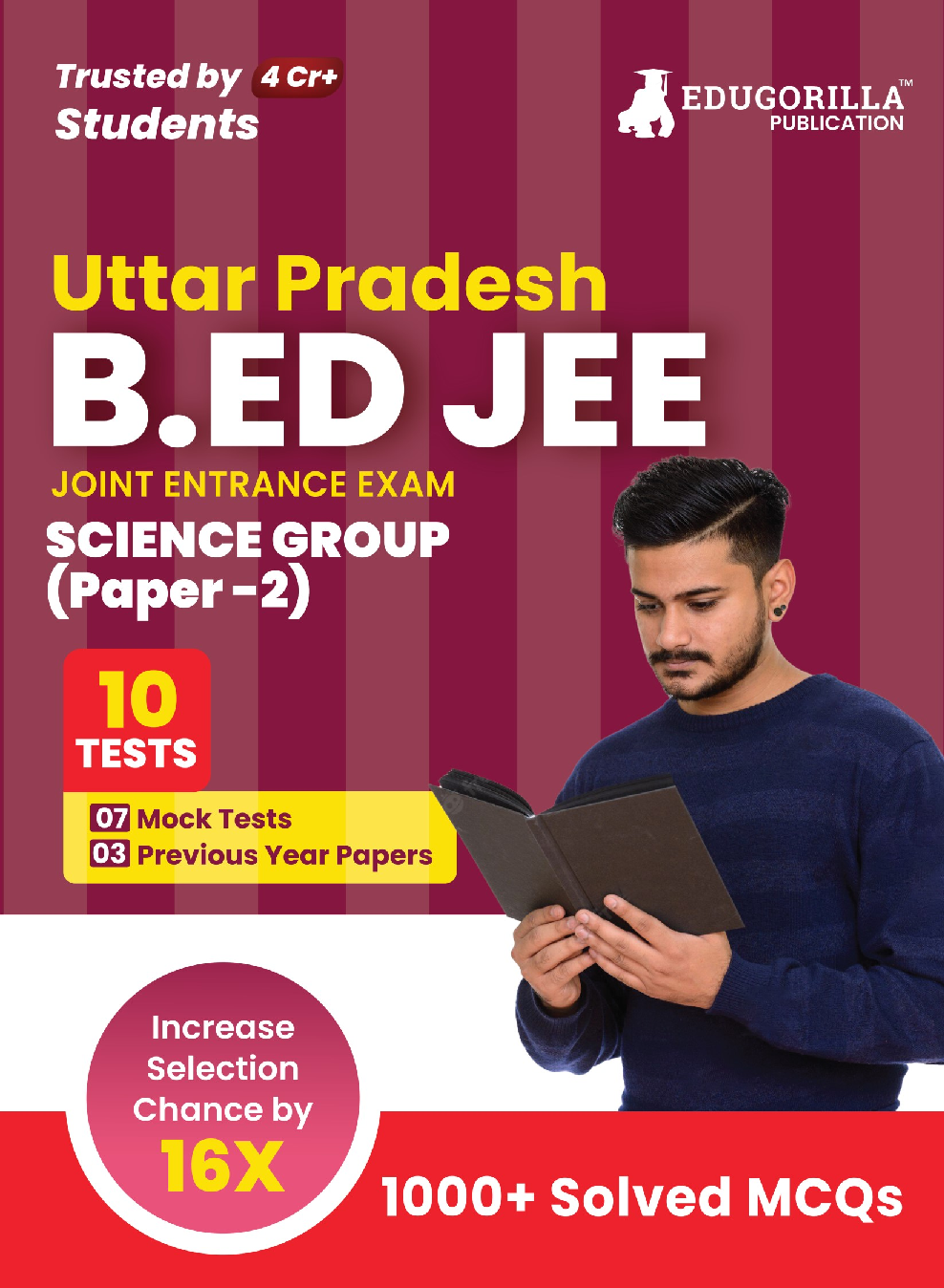 UP B.Ed JEE Science Group : Paper 2 Exam 2023 (English Edition) - 7 Mock Tests and 3 Previous Year Papers (1000 Solved Questions) with Free Access to Online Tests - Page 1
