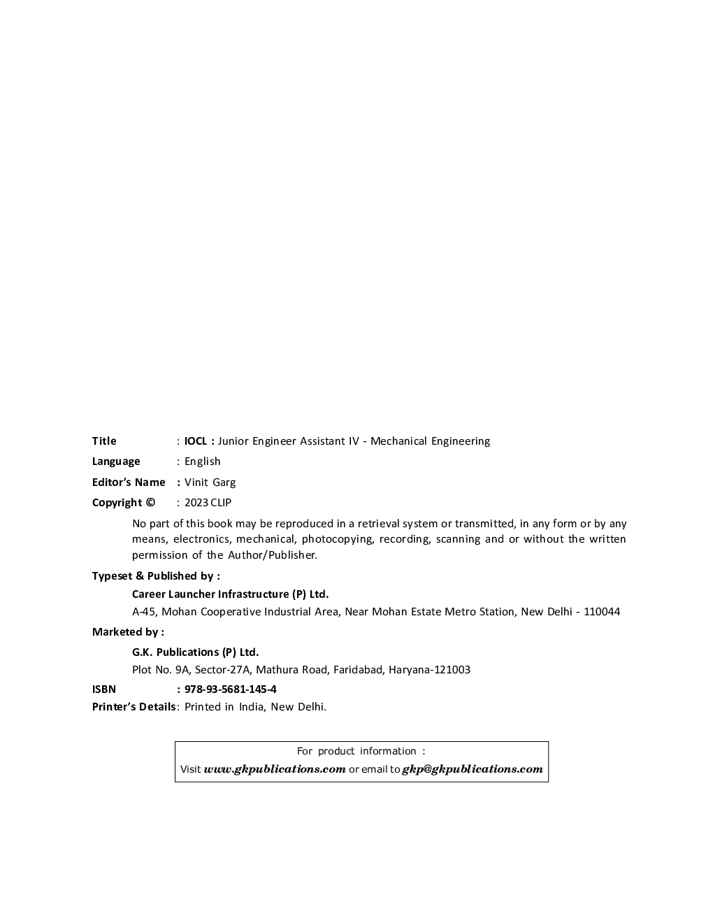 IOCL 2023 Junior Engineer Assistant IV - Mechanical Engineering - Page 3