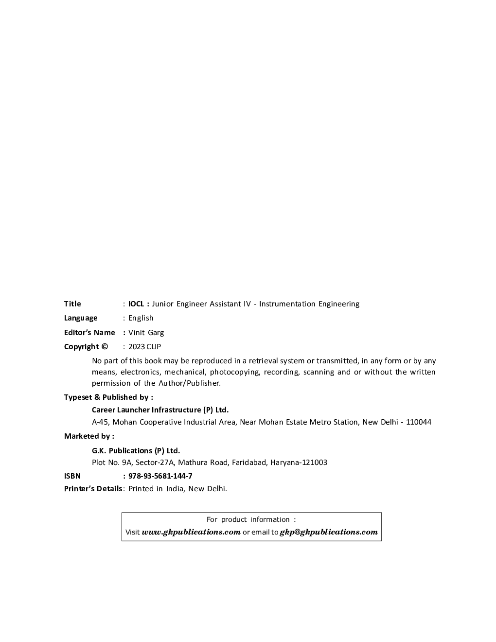 IOCL 2023 Junior Engineer Assistant IV - Instrumentation Engineering - Page 3