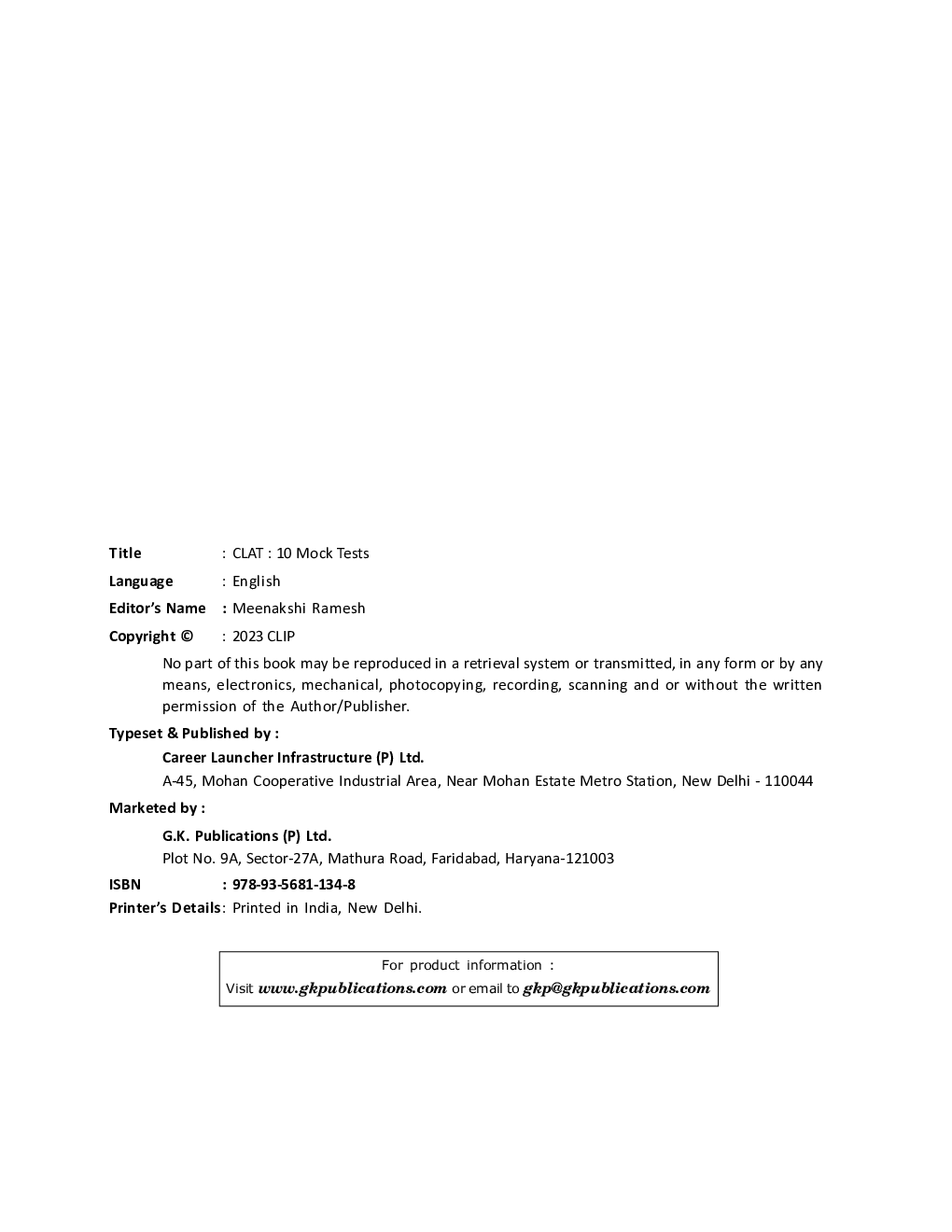 CLAT 2023 10 Mock Tests - Page 3