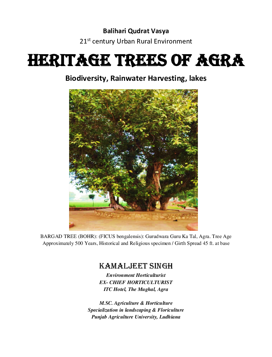 HeritageTrees Of Agra 2023 Edition - Page 2