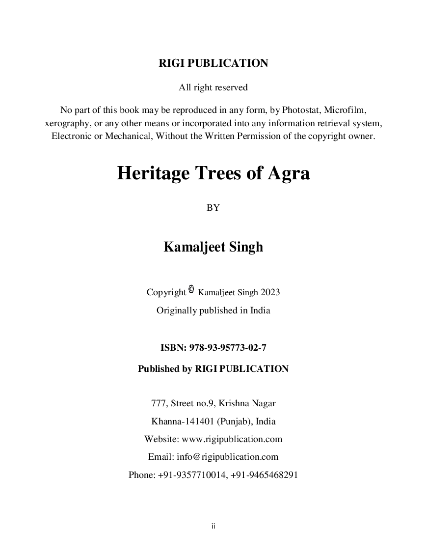 HeritageTrees Of Agra 2023 Edition - Page 3