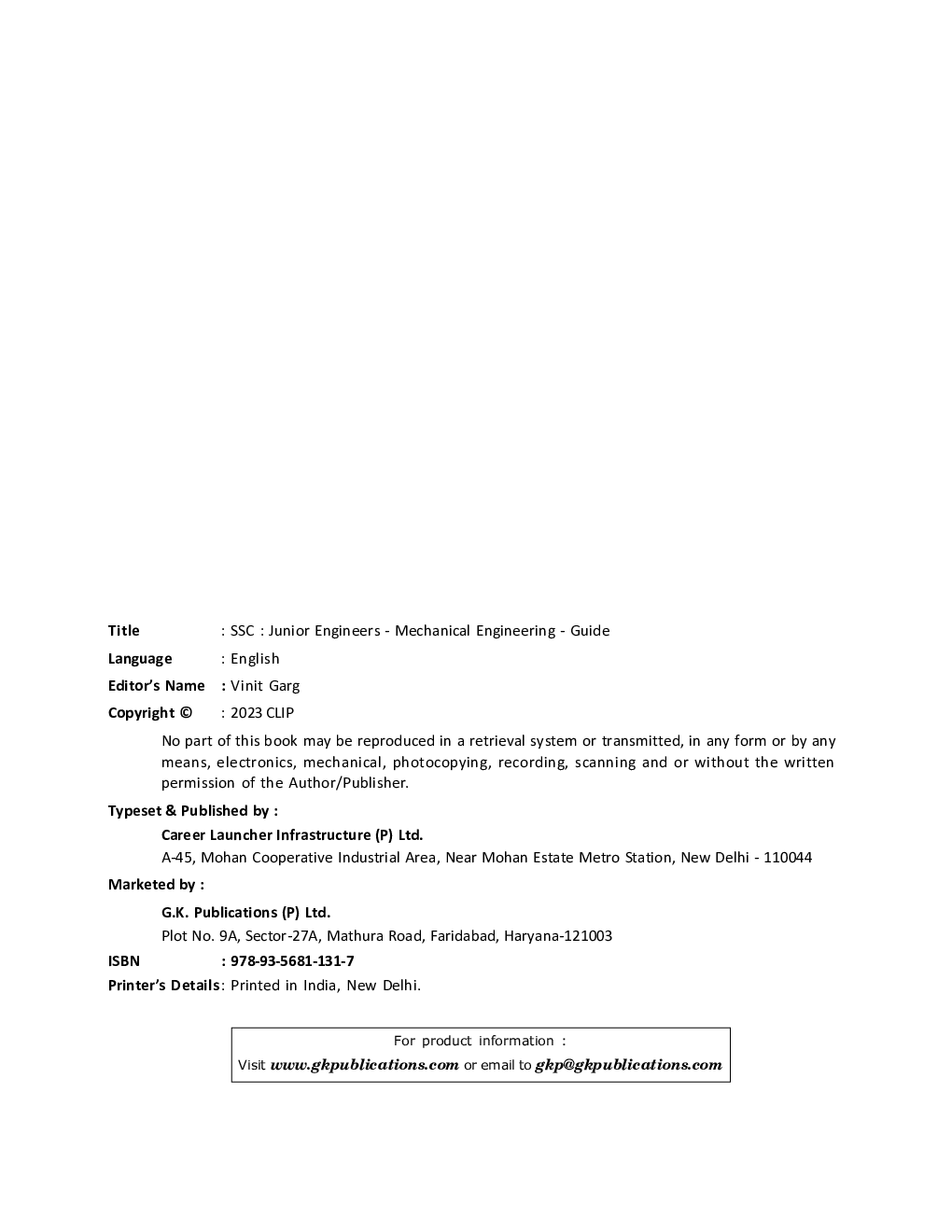 SSC JE 2023 : Mechanical Engineering - Guide by GKP - Page 3