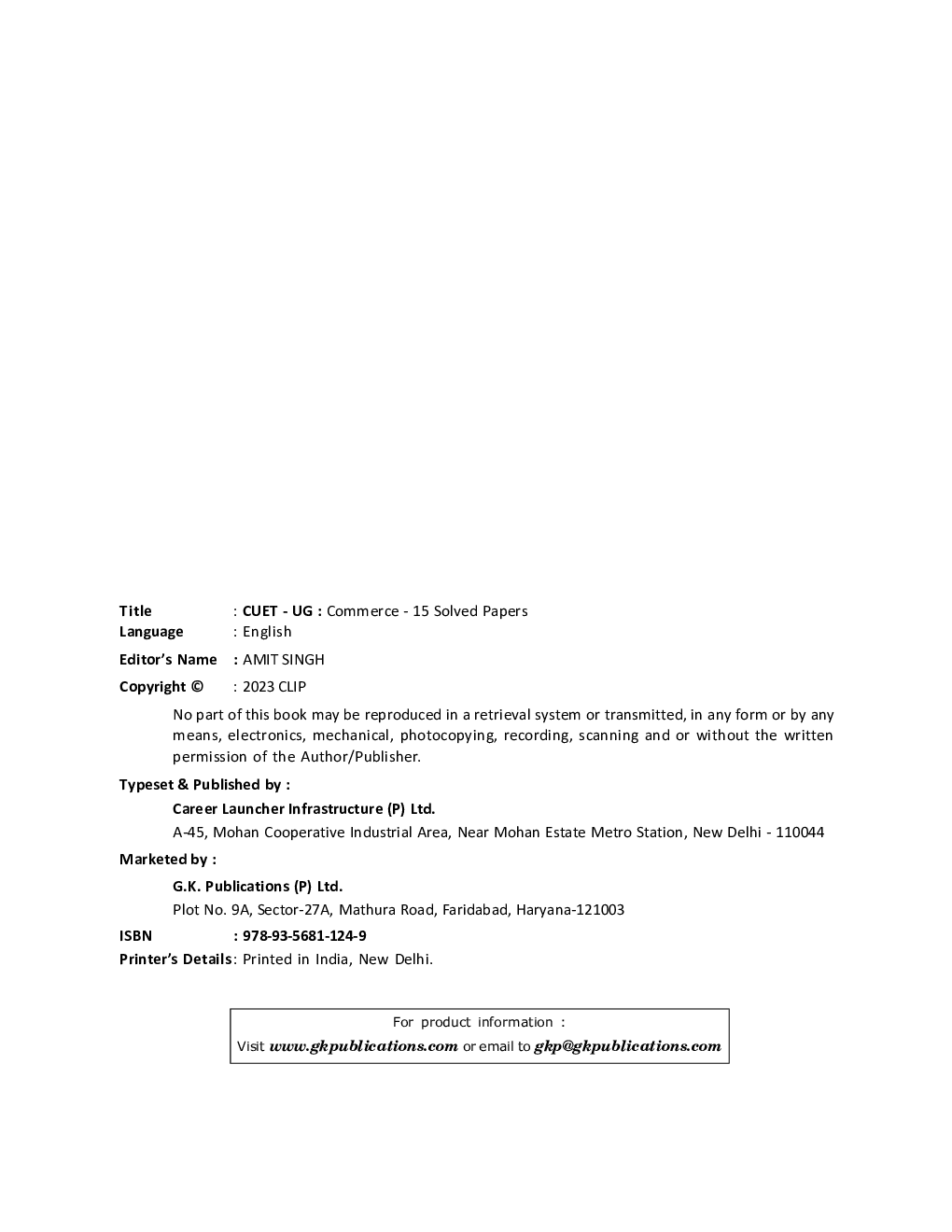 CUET-UG 2022-23 Commerce - 15 Solved Papers - (5 Accountancy / 5 Business Studies / 5 Economics) - Page 3