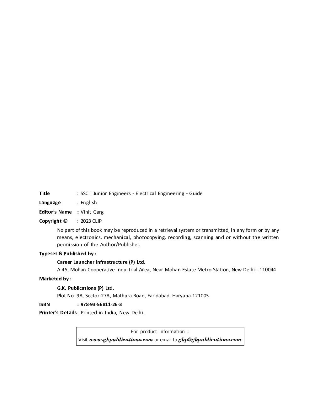 SSC 2023 Junior Engineers - Electrical Engineering - Guide - Page 3