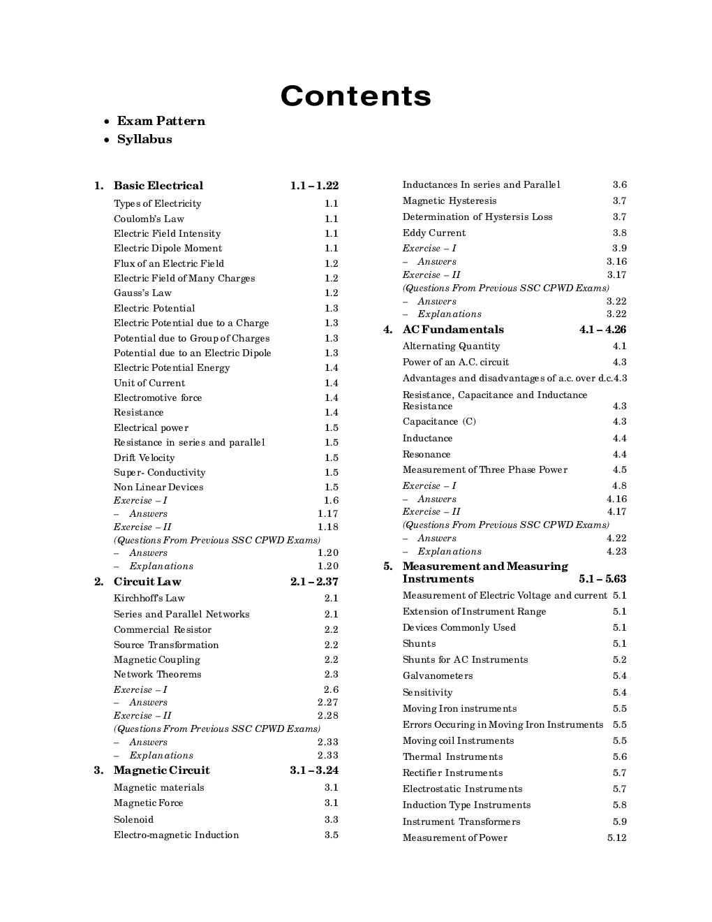 SSC 2023 Junior Engineers - Electrical Engineering - Guide - Page 5