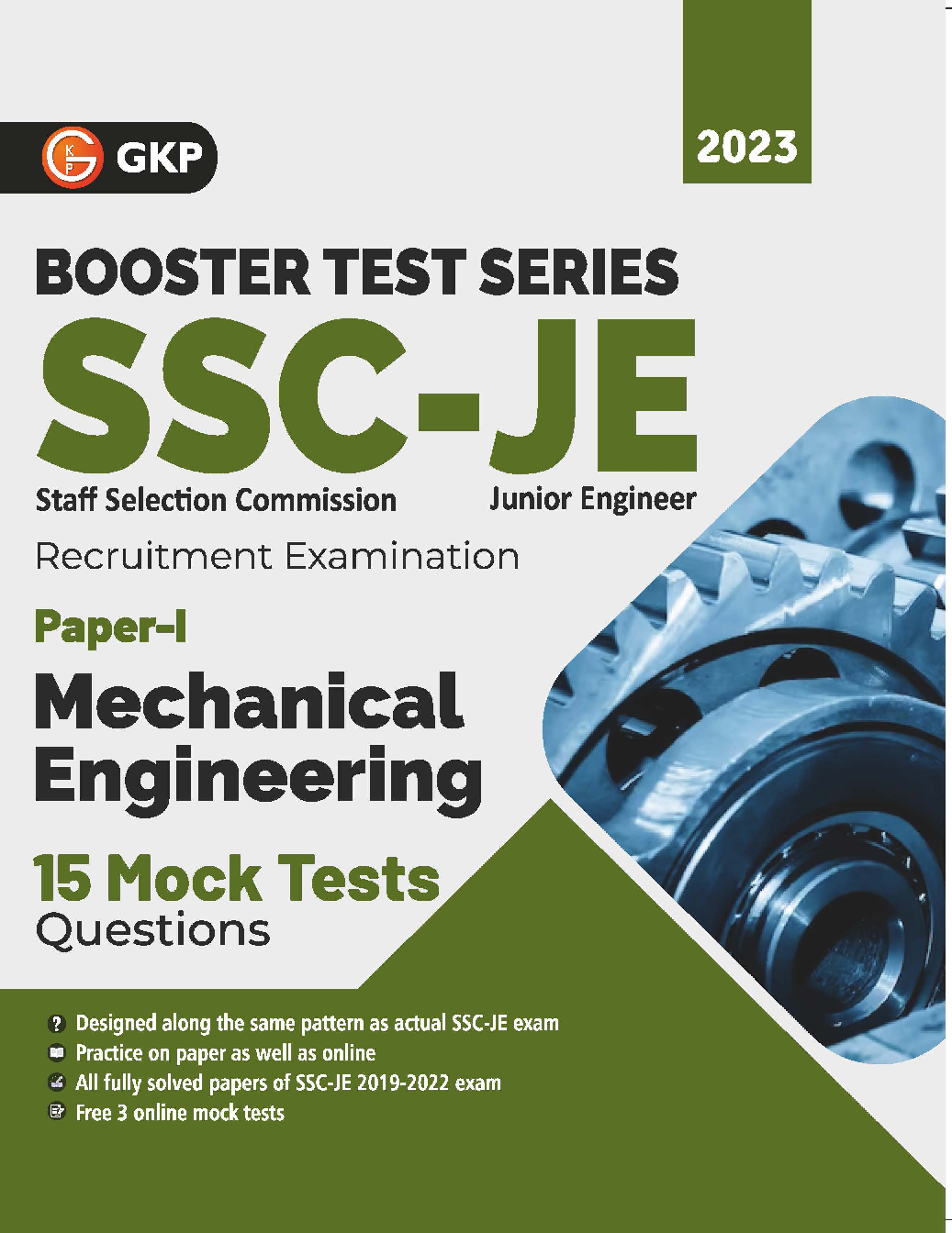 SSC : Booster Test Series - JE Paper I - Mechanical Engineering - 15 Mock Tests (includes 2019-2022 papers) - Page 1