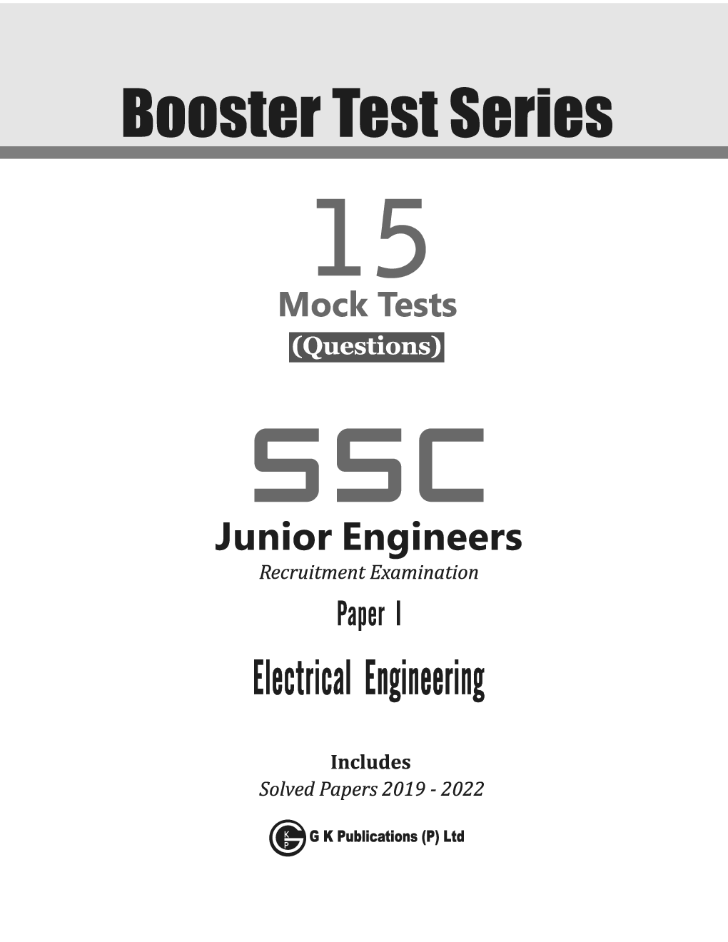 SSC 2023 Booster Test Series - JE Paper I -  Electrical Engineering - 15 Mock Tests (includes 2019-2022 papers)  - Page 2
