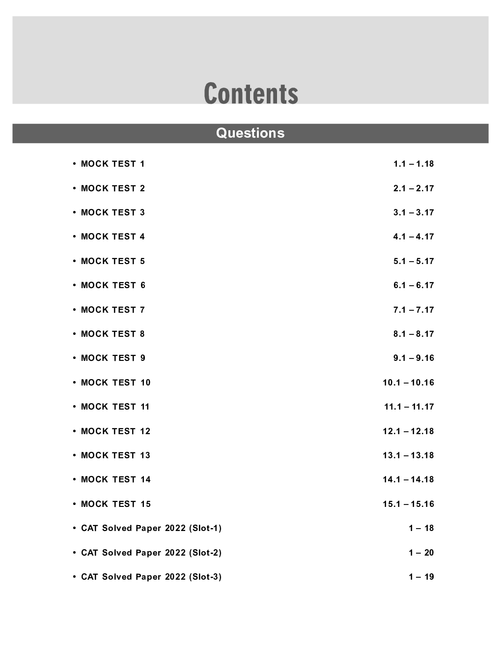 CAT 2023 : Booster Test Series - 15 Mock Tests  (Questions, Answers & Explanations) - Page 4
