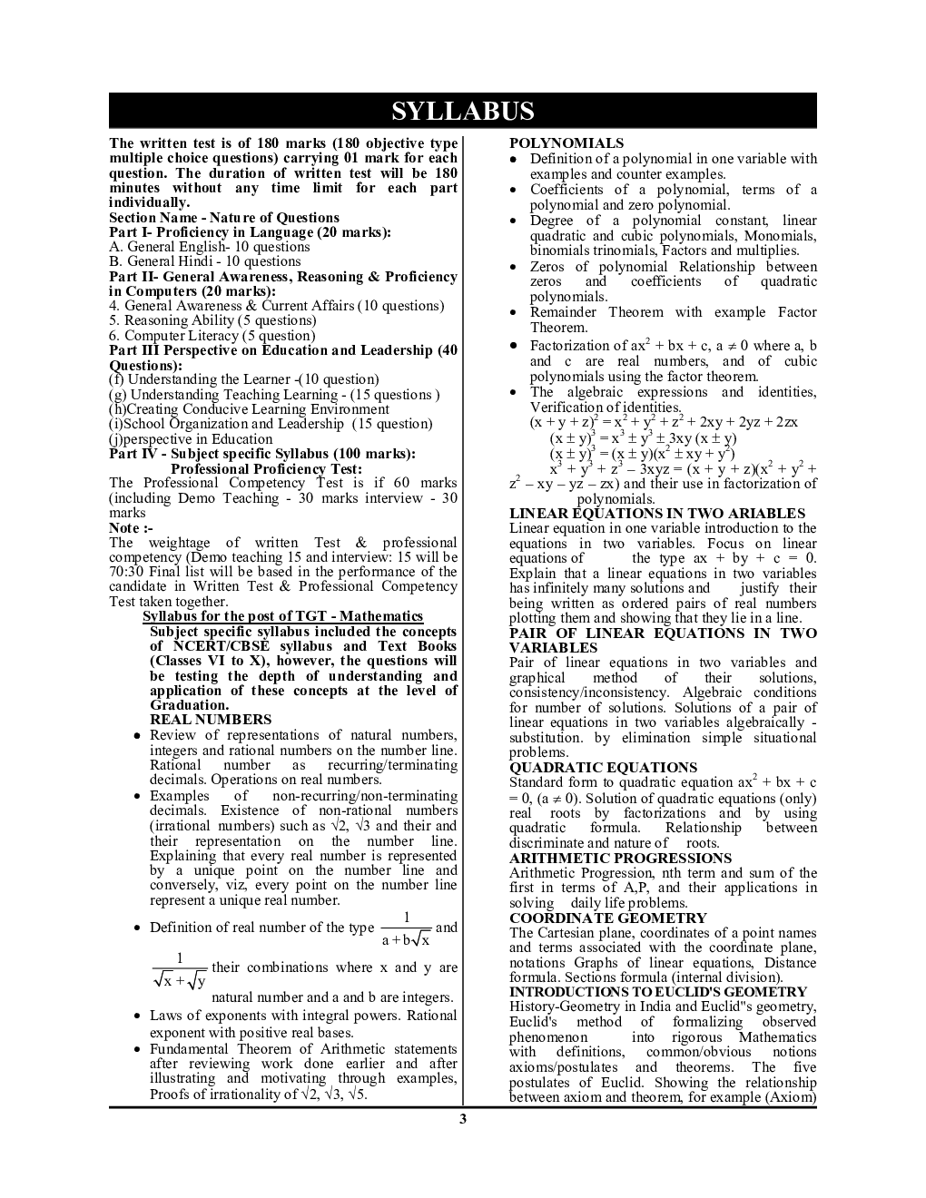 KVS/PGT Mathematics अध्ध्यन सामग्री 2023-24 - Page 4