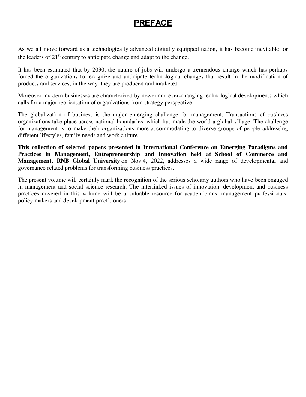 Emerging Paradigms and Practices in Management, Entrepreneurship and Innovation  - Page 4