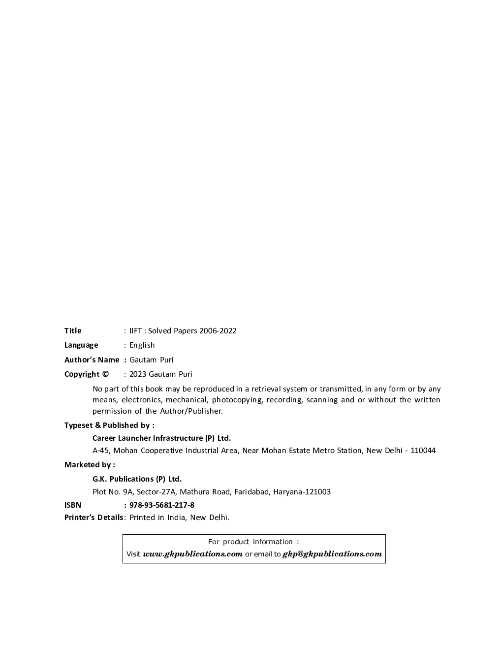 IIFT 2023-24 Solved Papers 2006-2022 by Gautam Puri - Page 5