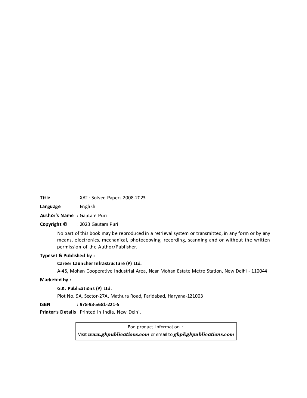 XAT 2023-24 Solved Papers 2008-2023 by Gautam Puri - Page 5