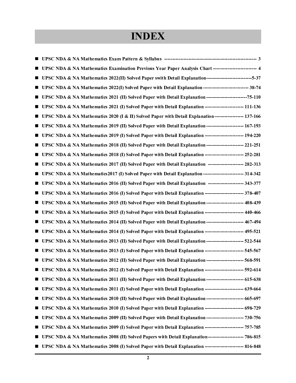 UPSC/NDA/NA Mathematics Solved Papers 2023 - Page 3