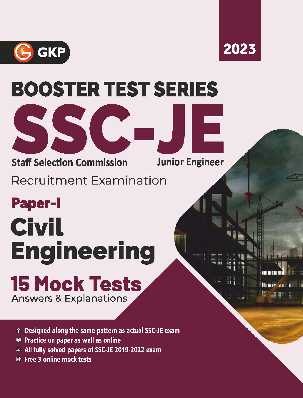 SSC 2023 Booster Test Series - JE Paper I - Civil Engineering - 15 Mock Tests (includes 2019-2022 papers) - Page 1