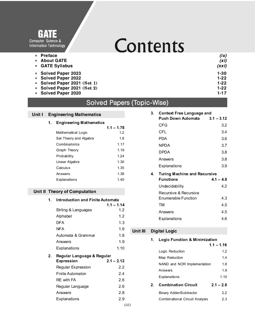 GATE 2024 Computer Science and Information Technology - 34 Years Topic wise Previous Solved Papers - Page 4