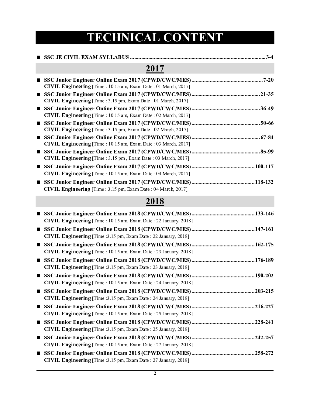 SSC JE Civil Engineering Solved Papers 2023-2024 - Page 3