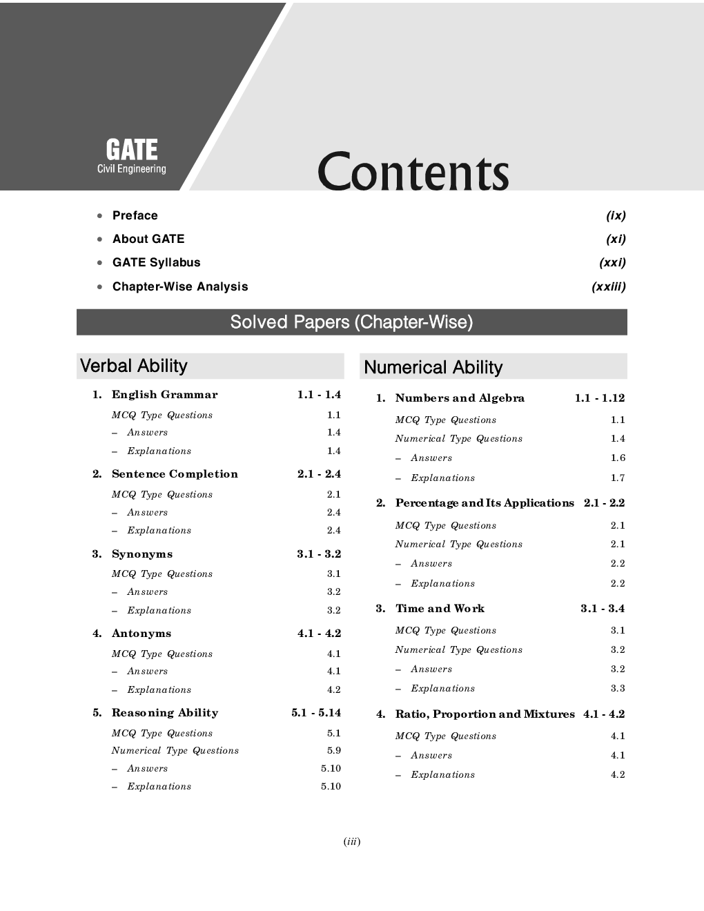 GATE  Civil Engineering - 28 Years Chapter-wise Solved Papers (1996-2023) - Page 4