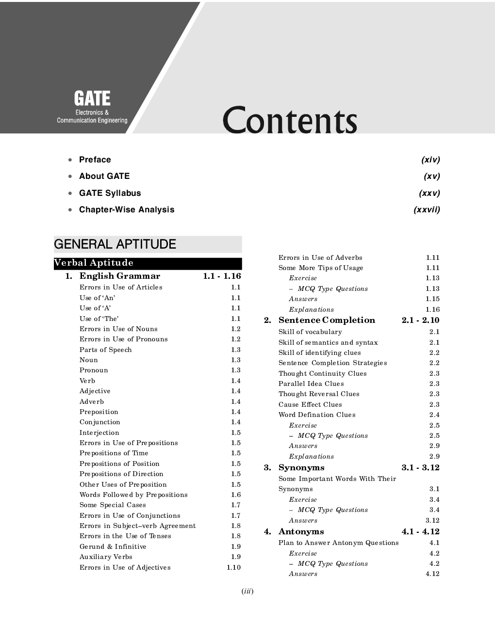 GATE  Electronics and Communication Engineering - Guide - Page 4