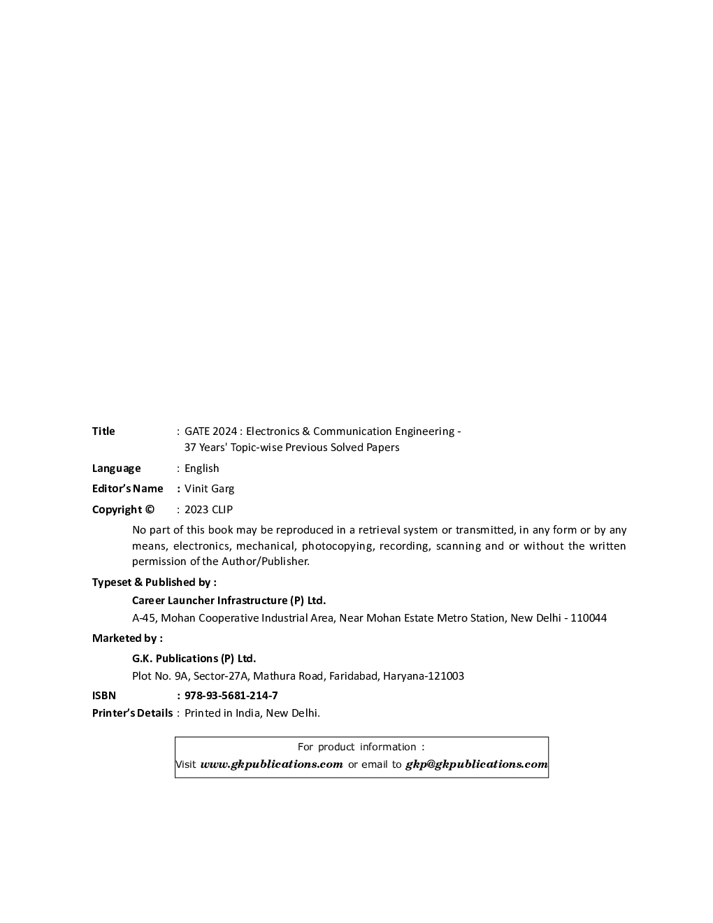GATE  Electronics & Communication Engineering - 37 Years Topic-wise Previous Solved Papers - Page 3