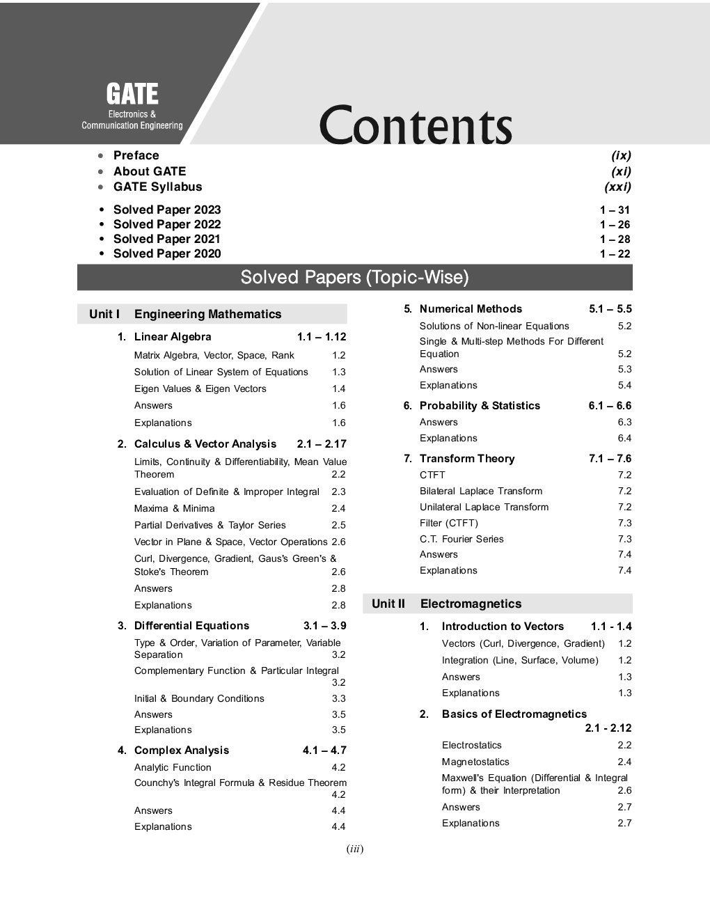 GATE  Electronics & Communication Engineering - 37 Years Topic-wise Previous Solved Papers - Page 4