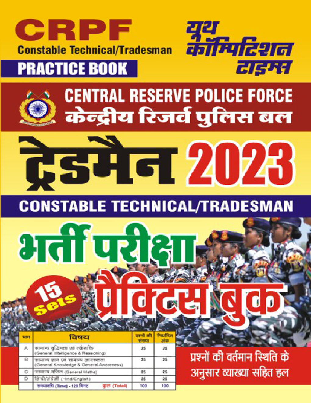 CRPF Constable Technical & Tradesman भर्ती परीक्षा प्रैक्टिस बुक 2023-2024 - Page 1
