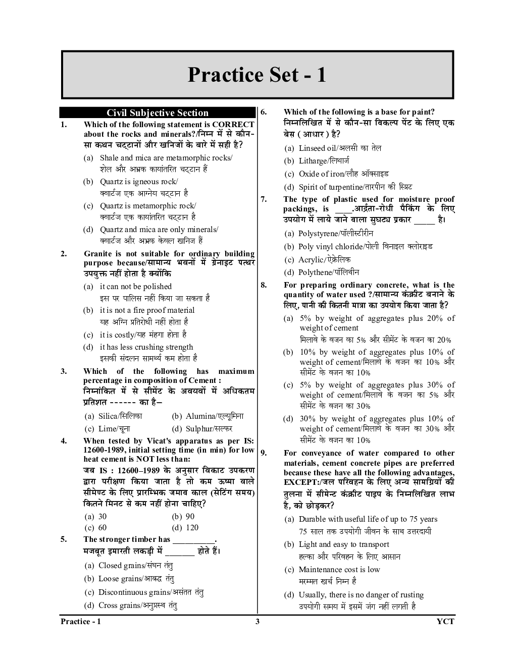 MPPGCL Civil Engineering Practice Book 2023-2024 - Page 4