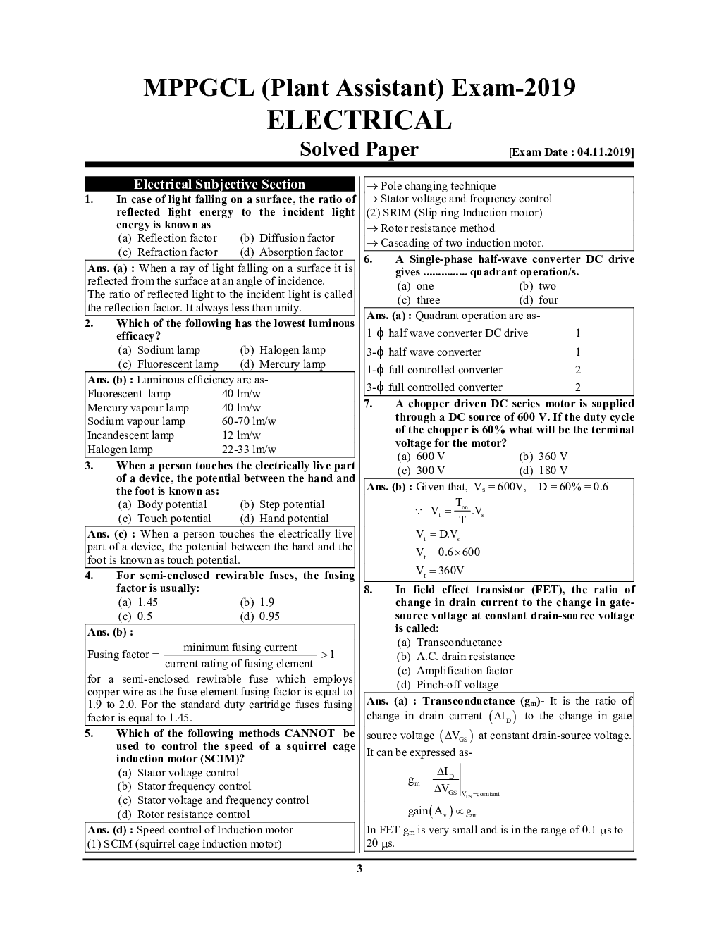 MPPGCL Electrical Engineering Solved Papers & Practice Book 2023-2024 - Page 4