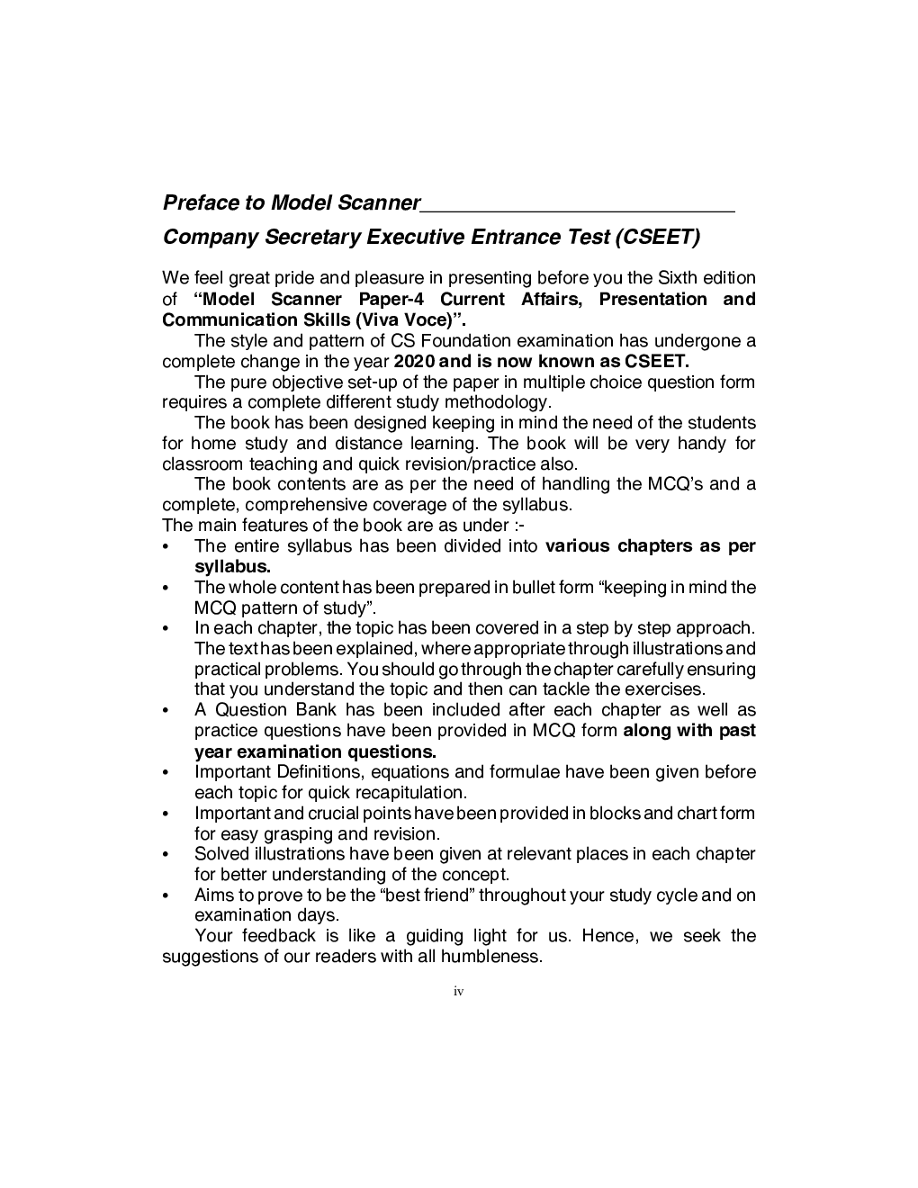 Shuchita Prakashan Scanner CS Executive Entrance Test (CSEET) Curent Affairs, Presantation And Communication Skills (Viva Voce) Paper-4 - Page 5