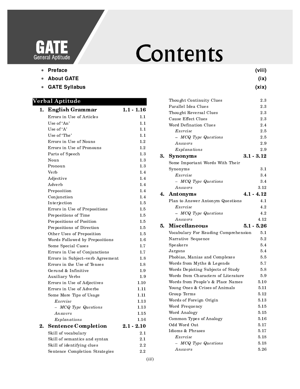 GATE General Aptitude Guide 2024 - Page 4