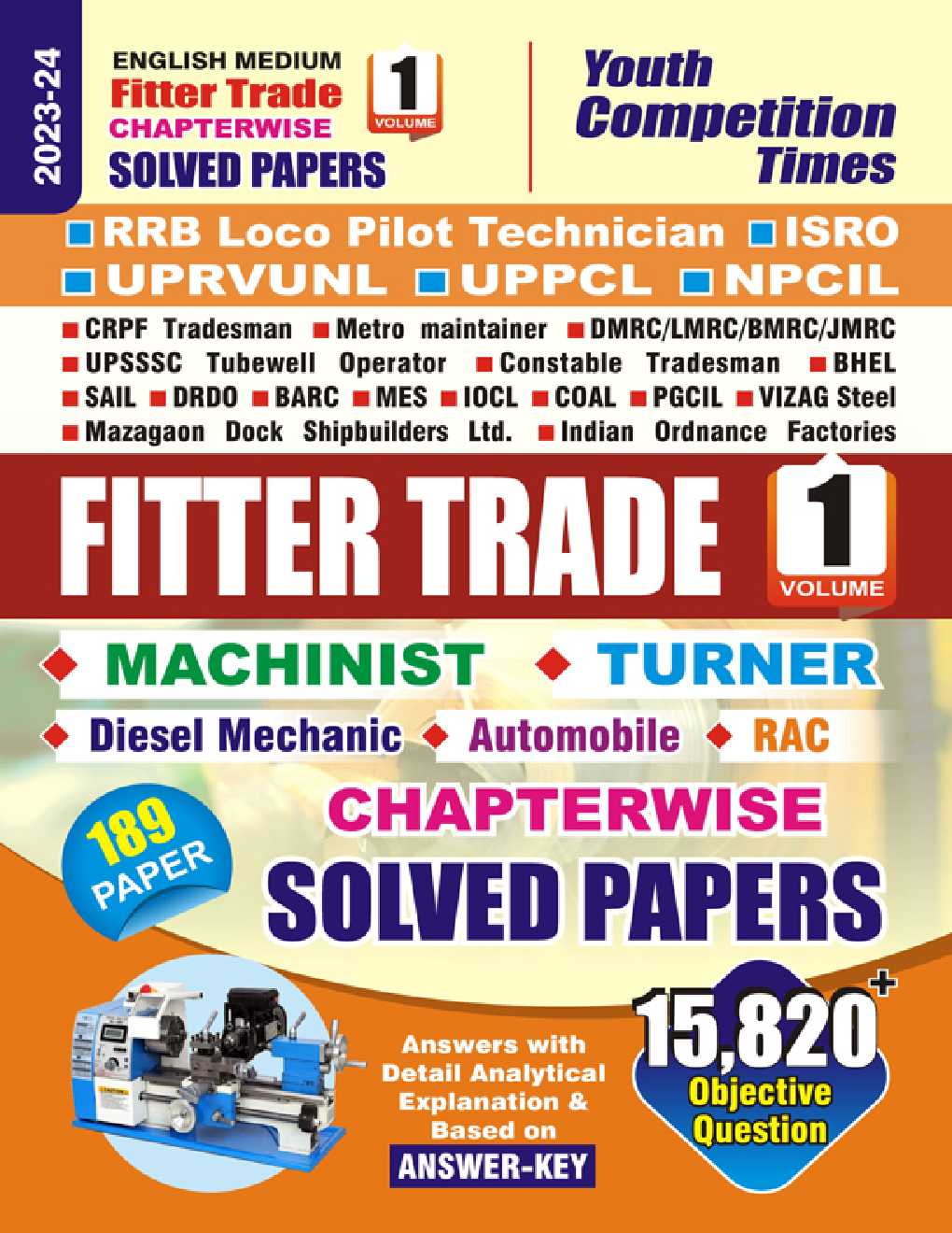 ITI Fitter Trade Chapterwise Solved Papers Volume-1 2023-24 - Page 1