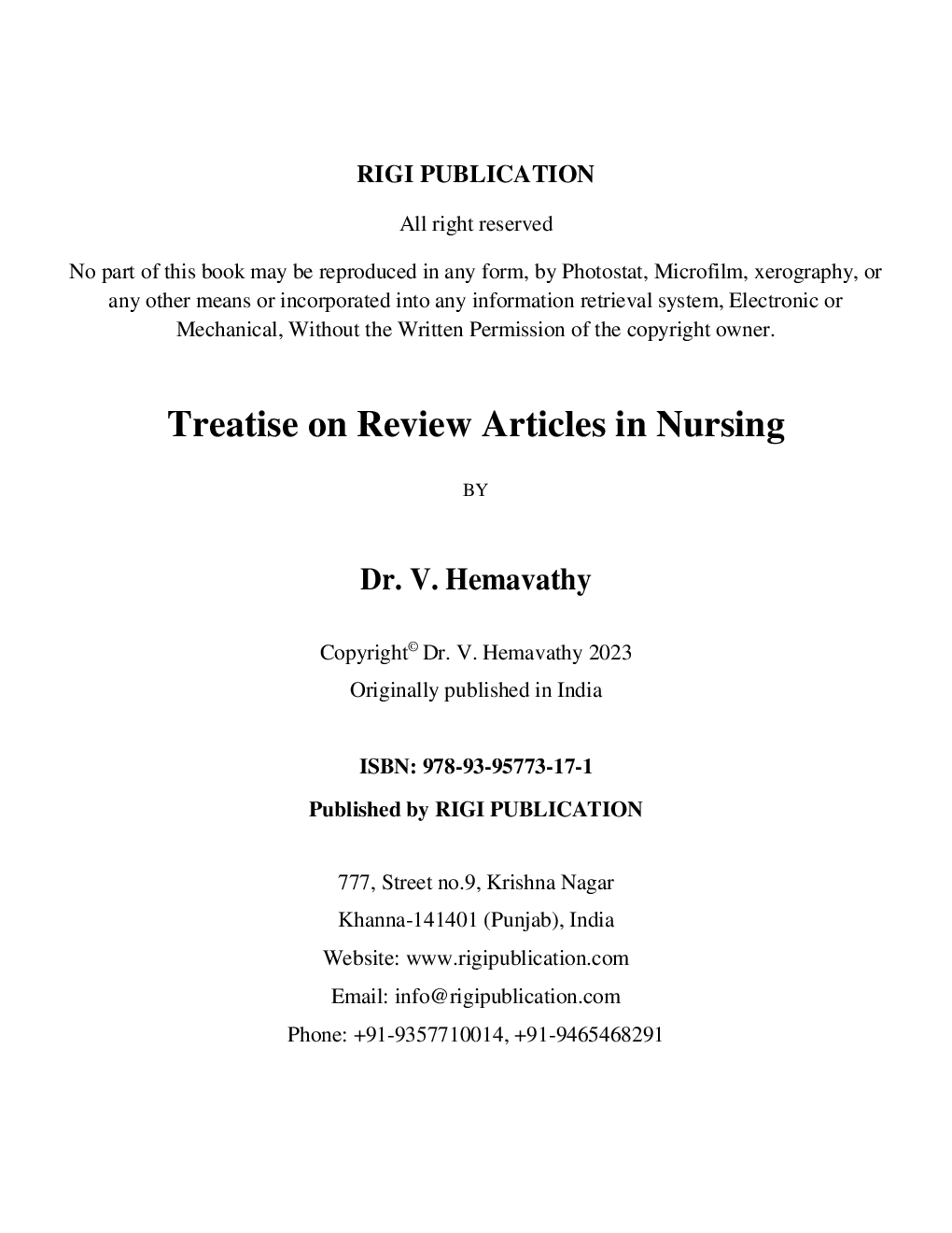 Treatis On Review Articles In Nursing - Page 3