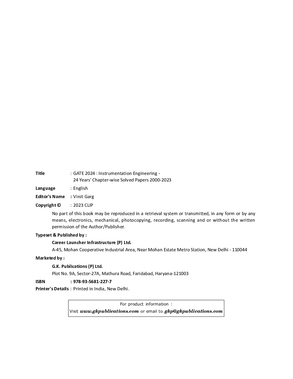 GATE 2024 Instrumentation Engineering - 24 Years Chapter-wise Solved Papers 2000-2023 - Page 3