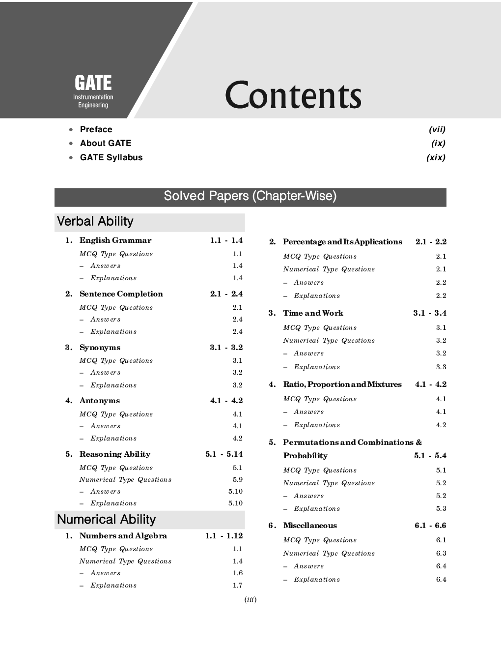 GATE 2024 Instrumentation Engineering - 24 Years Chapter-wise Solved Papers 2000-2023 - Page 4