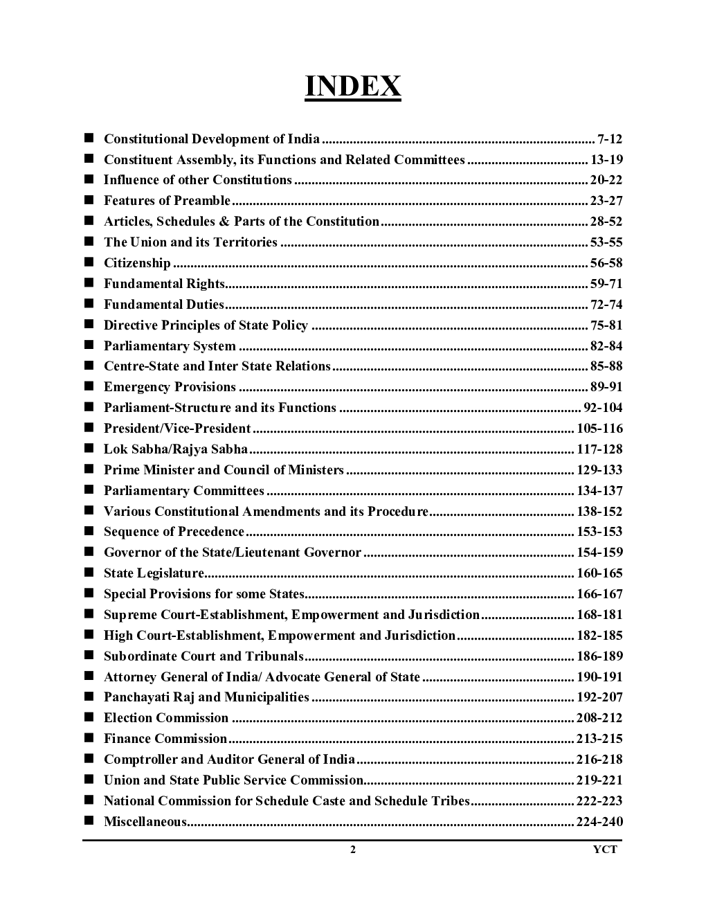UPSC State PSC (Pre) Indian Constitution & Polity General Studies-1 Solved Papers 2023-24 - Page 3