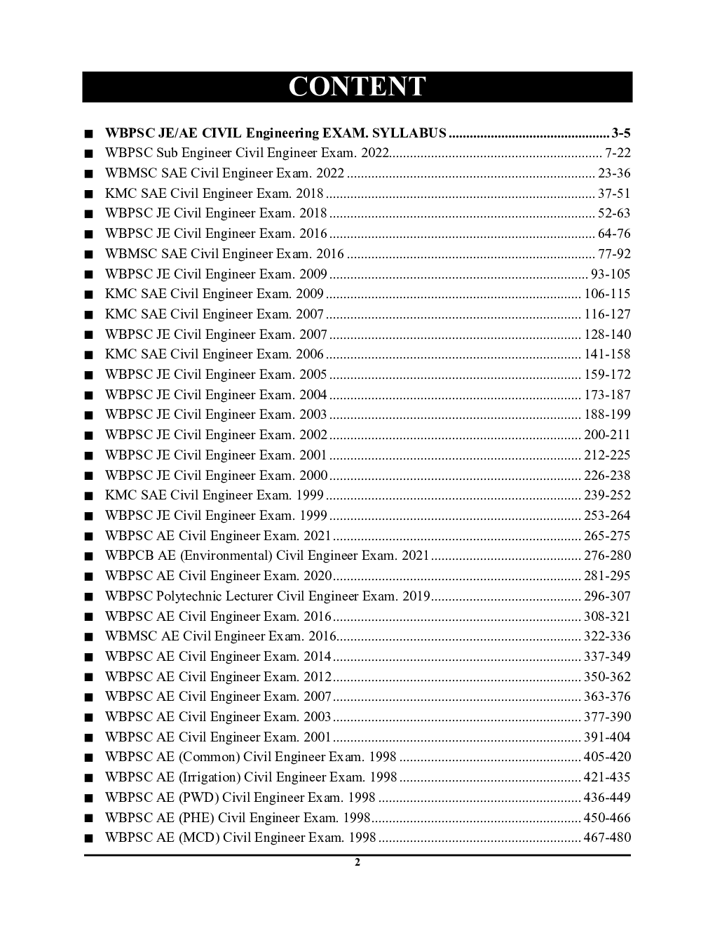 WB PSC JE/AE Civil Engineering Practice Book Solved Papers 2023-24 - Page 3