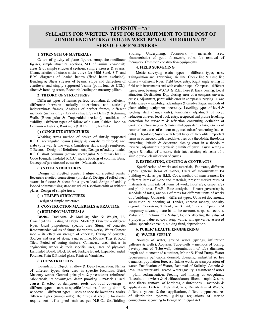 WB PSC JE/AE Civil Engineering Practice Book Solved Papers 2023-24 - Page 5