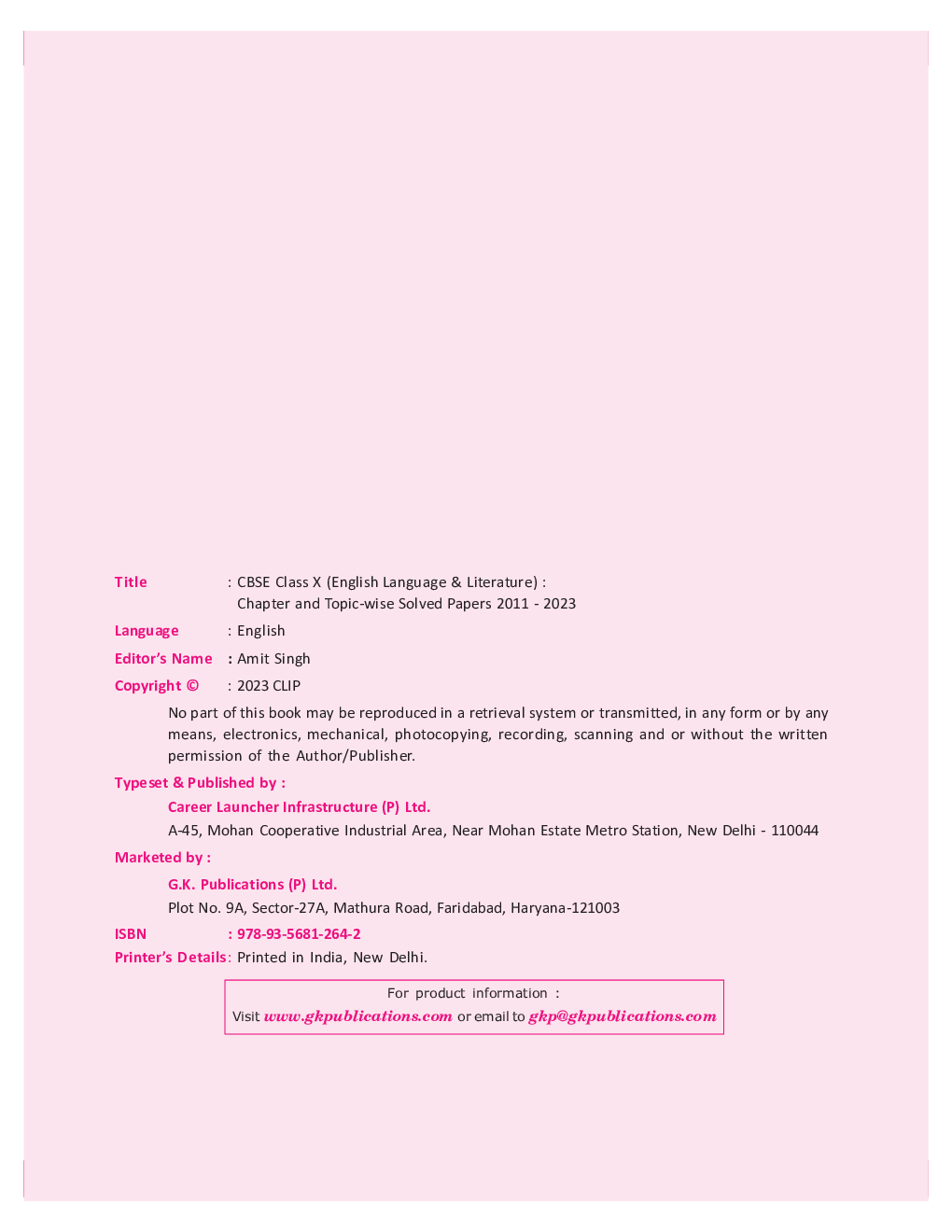 CBSE Class X 2024 : Chapter and Topic-wise Solved Papers 2011 - 2023 : English Language & Literature by Career Launcher - Page 3