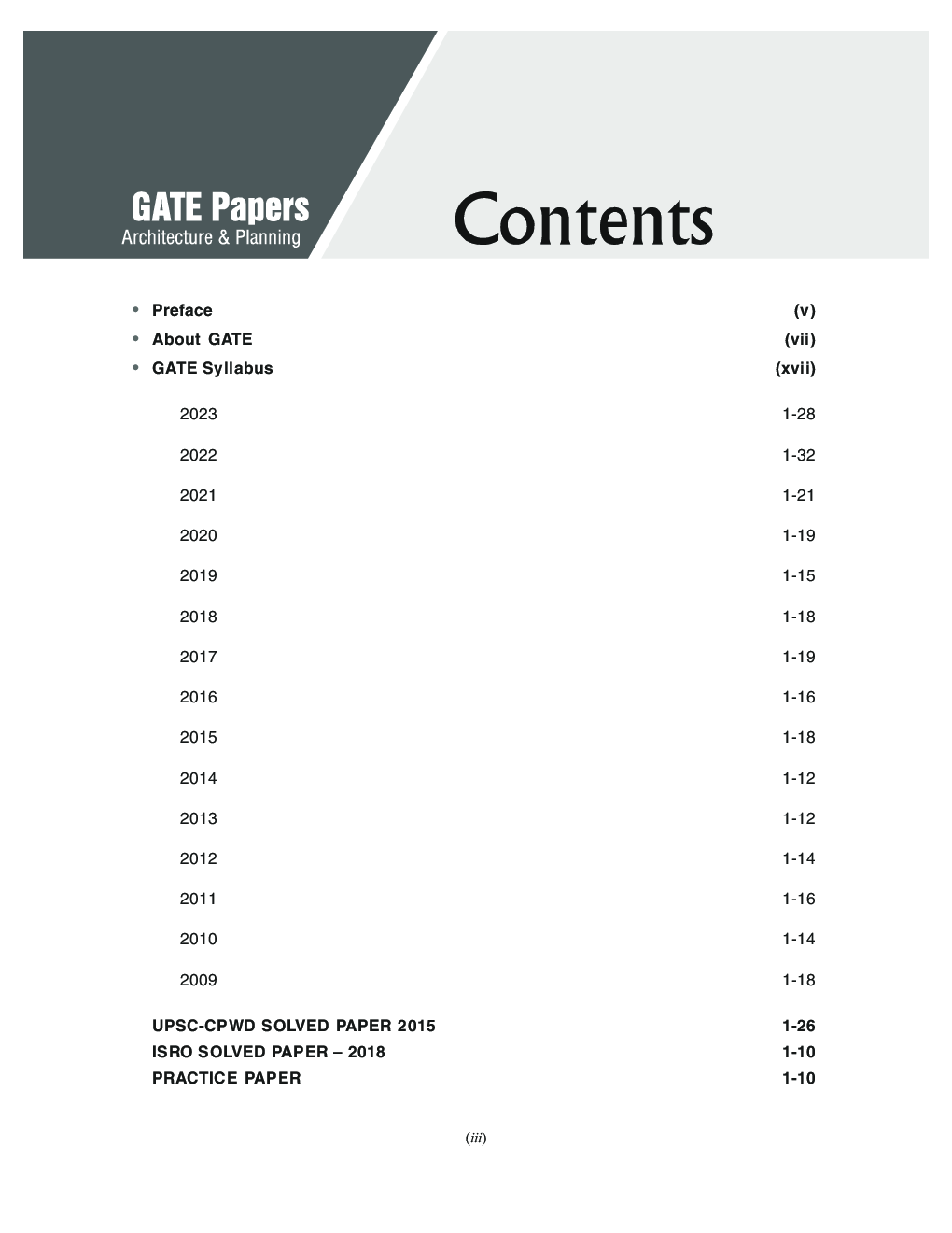 GATE 2024 : Architecture & Planning - Previous Years' Solved Papers 2009-2023 by GKP - Page 4