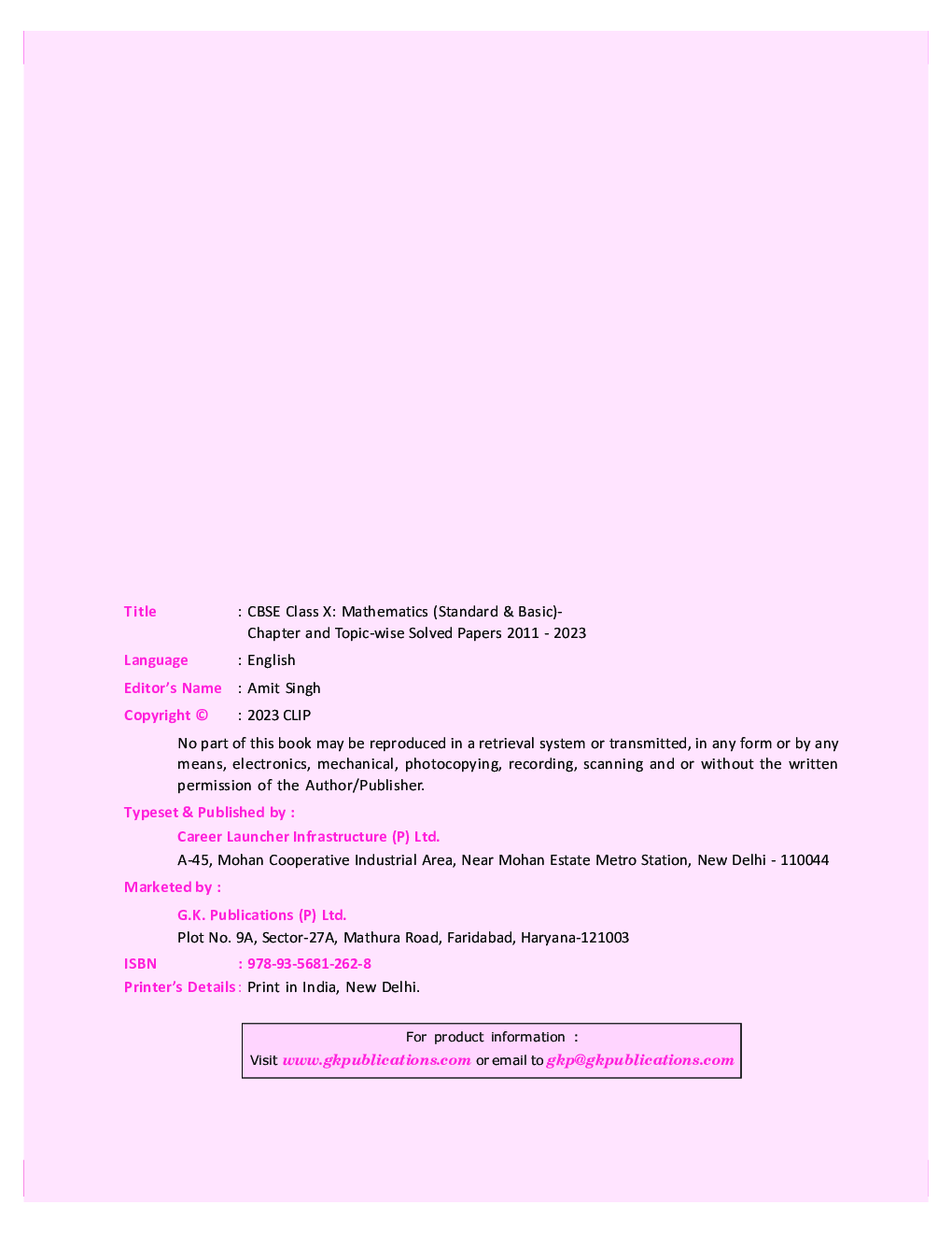 CBSE Class X 2024 : Chapter and Topic-wise Solved Papers 2011 - 2023 : Mathematics (Standard & Basic) (All Sets - Delhi & All India) by Career Launcher - Page 5