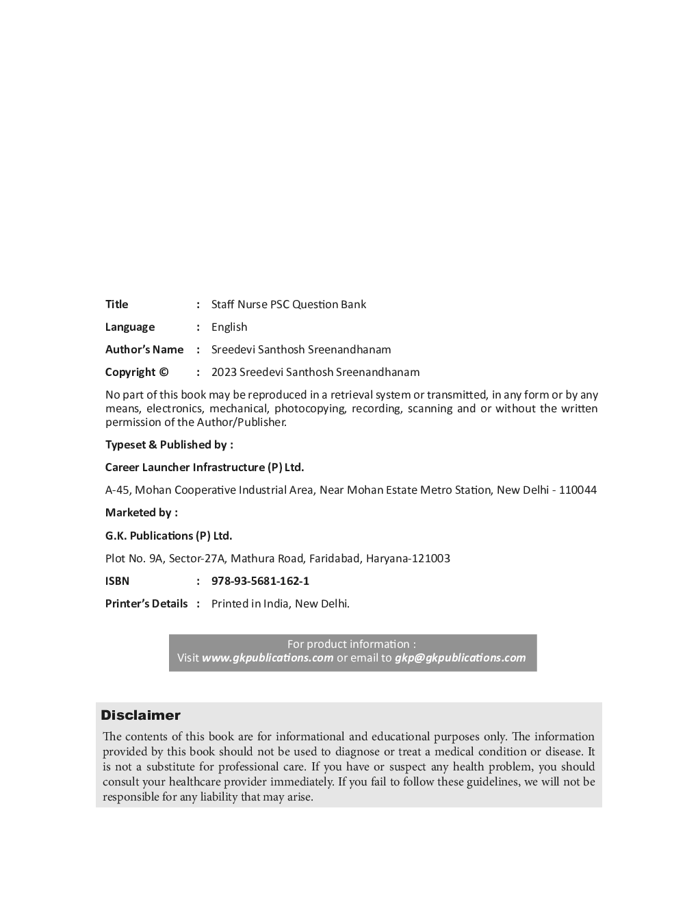 PSC Staff Nurse 2500+ MCQs Question Bank 2023 - Page 3