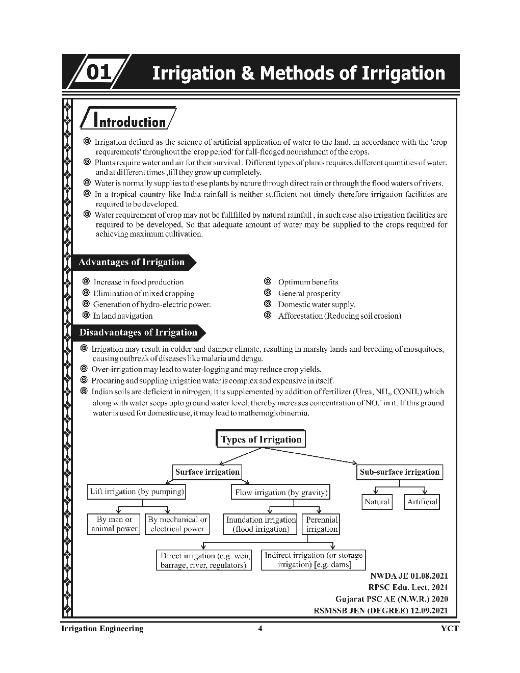 SSC JE/UPPCL/UPPSC Irrigation Engineering Pictorial Booklet Vol.-9 2023-24 - Page 5