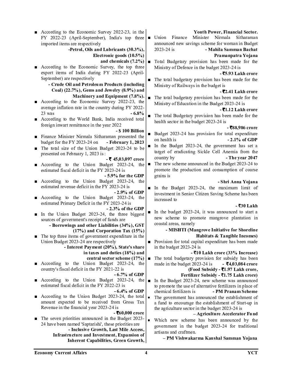 Economy India & World Year Book 2023-24 - Page 5