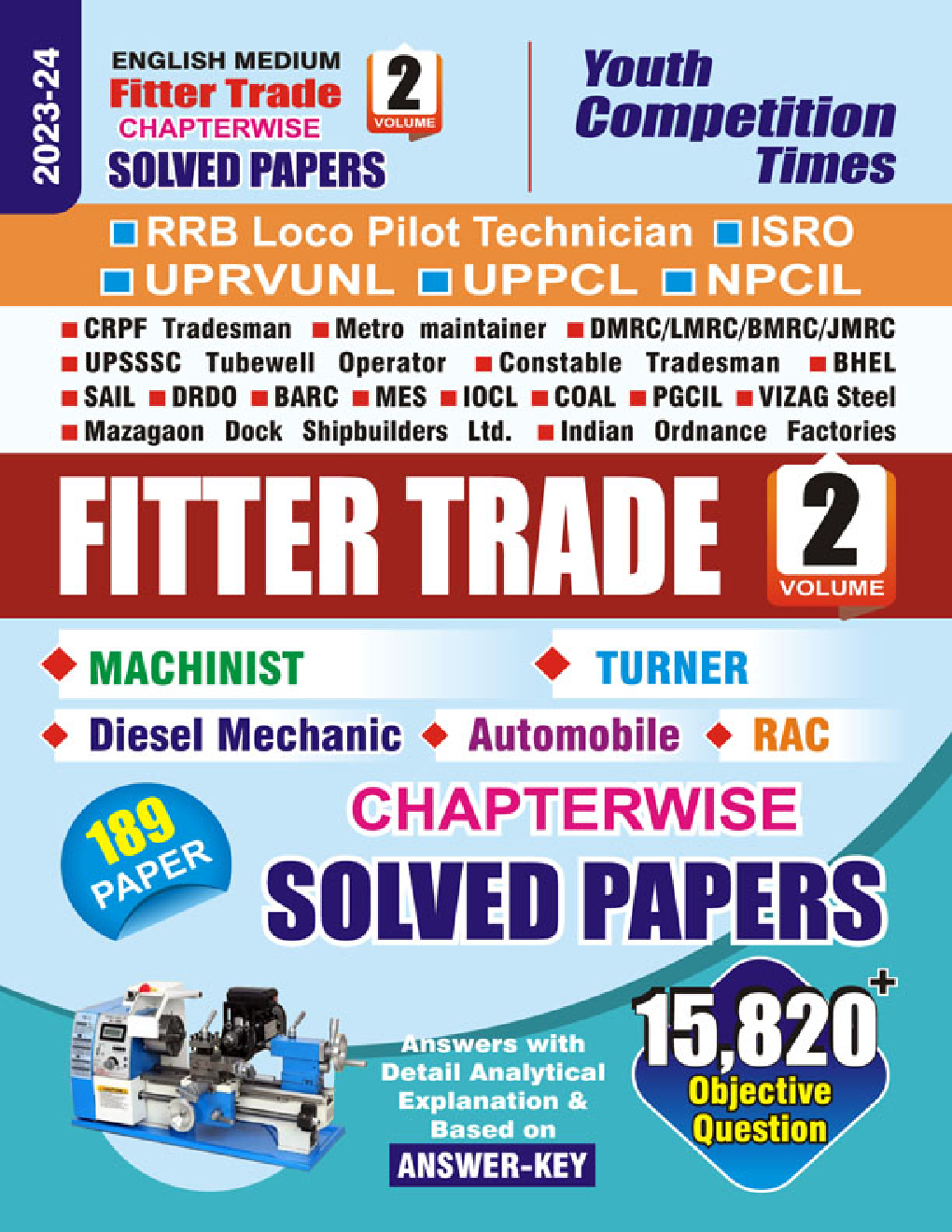 ITI Fitter Trade Vol.-II Chapterwise Solved Papers 2023-24 - Page 1
