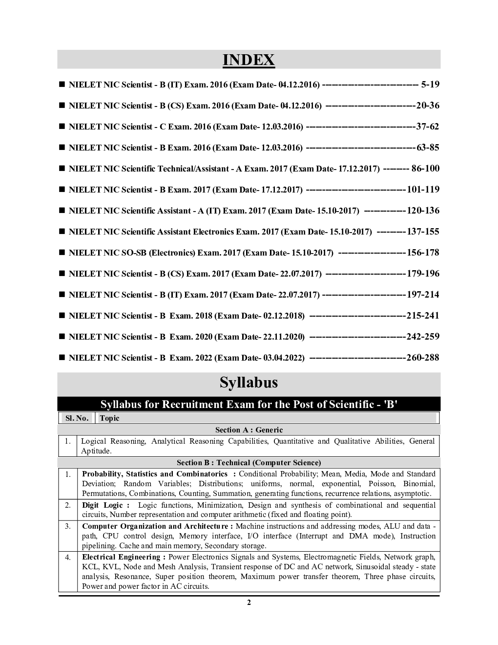 NIELIT (NIC) Computer Science & Engineering/IT Electronics & Communication Solved Papers - Page 3