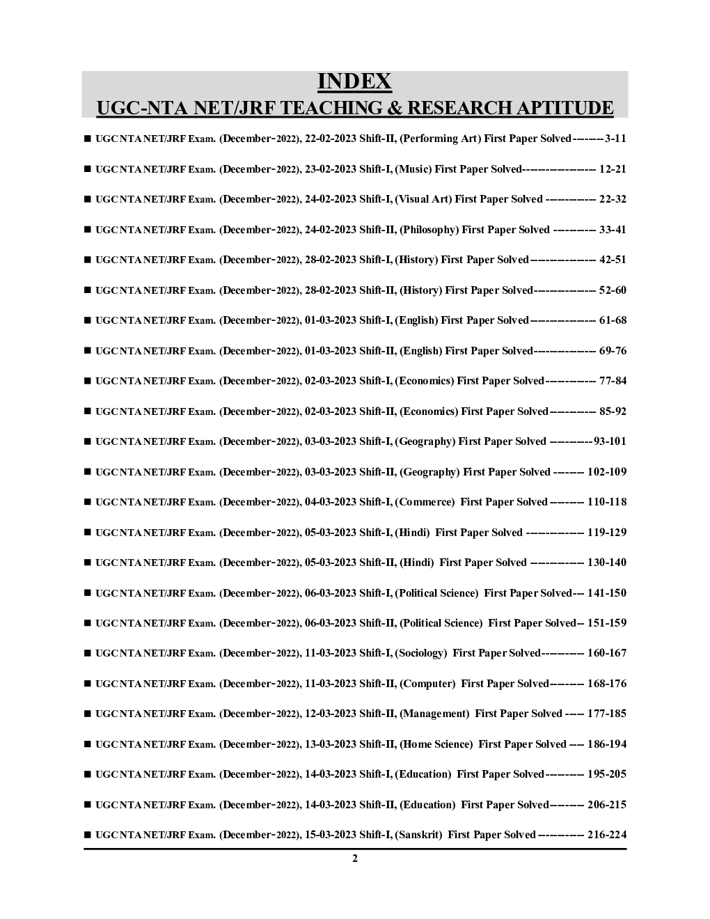 NTA/UGC-NET/JRF Teaching & Research Aptitude vol.3  Compulsory Paper-I Solved Papers 2023-24 - Page 3