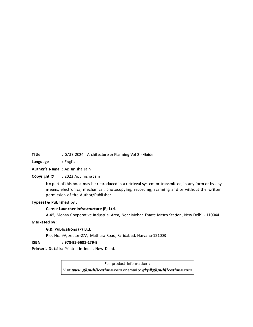 GATE 2024 Architecture & Planning Vol-2 - Guide - Page 5