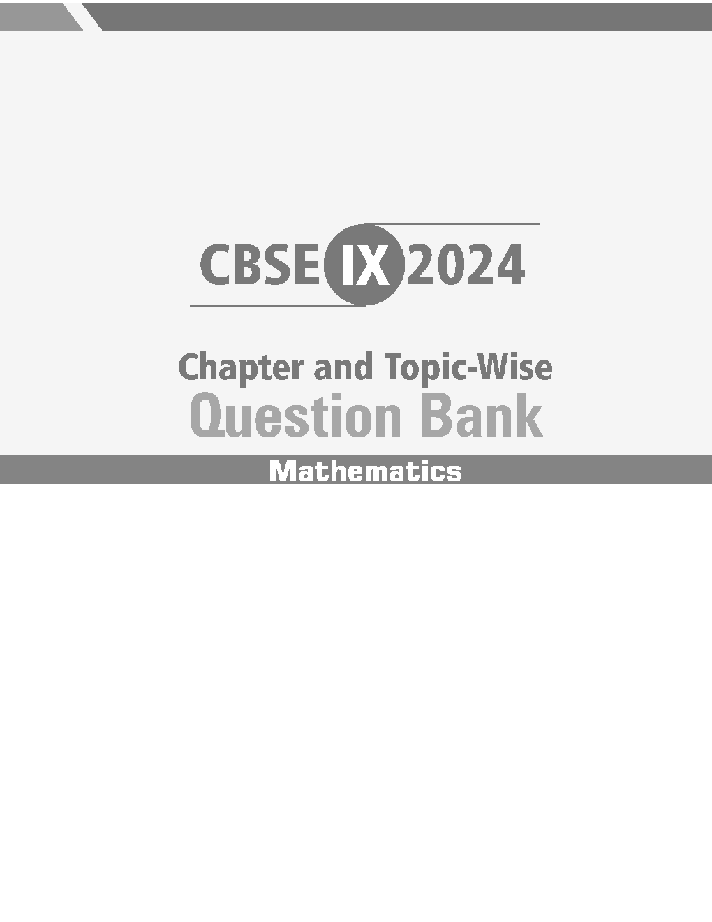 CBSE Class IX 2024 Mathematics - Chapter & Topic–wise Question Bank - Page 2